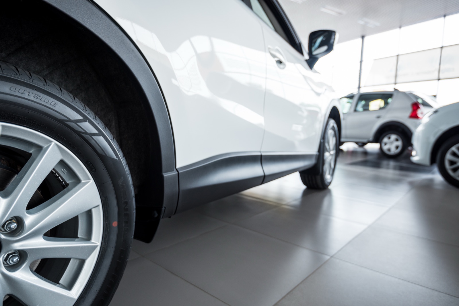 Auto dealership showroom