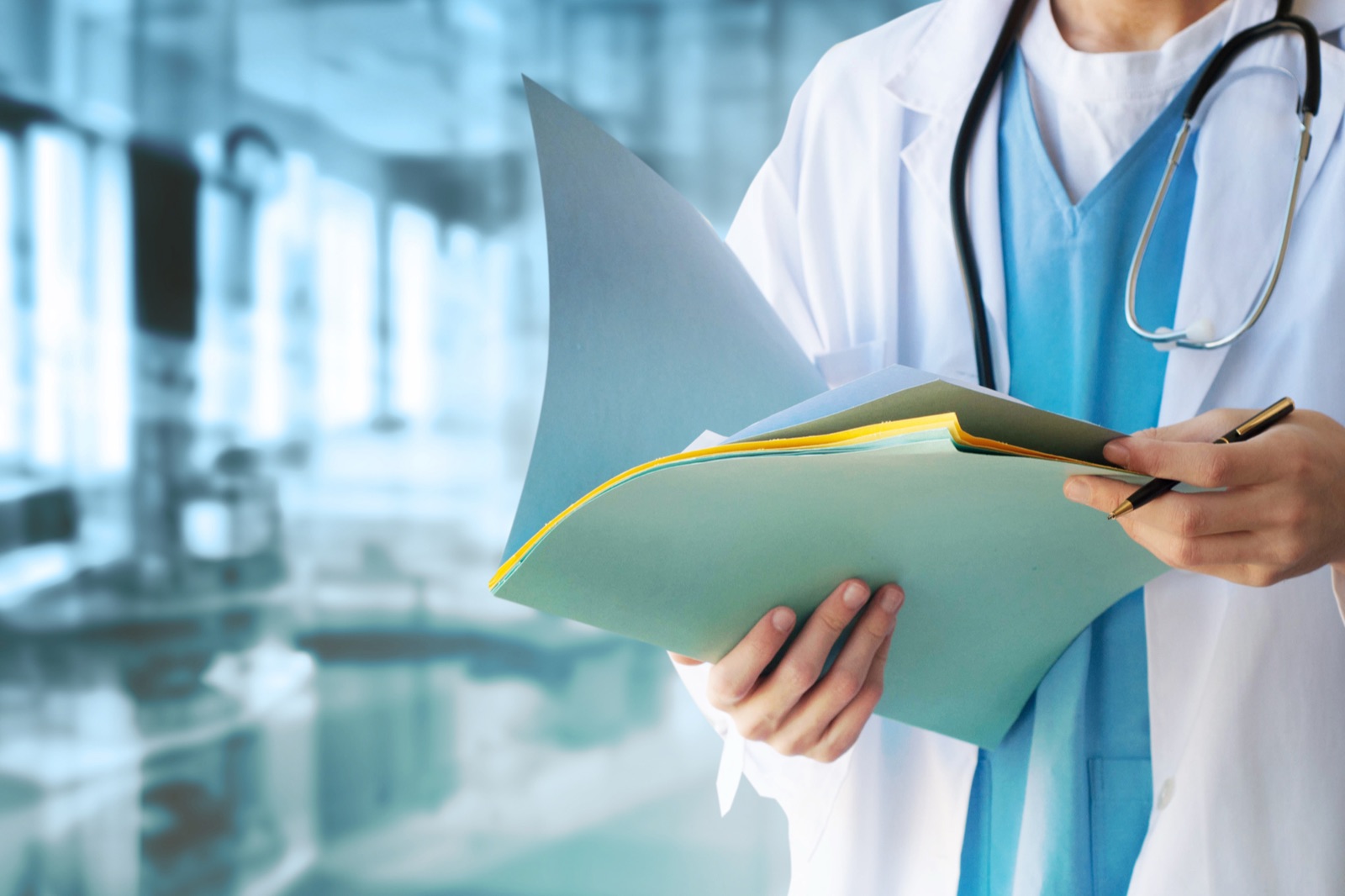 Clean medical clinic interior
